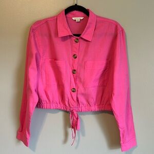 American Eagle Hot Pink Utility Top